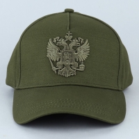 Кепка мужская &laquo;Герб&raquo;, цвет темно-зелёный, р-р 56