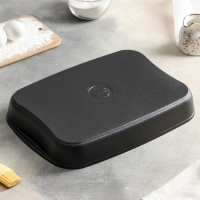 Противень &laquo;Традиция&raquo;, 36,5&times;26&times;5,5 см, антипригарное покрытие, цвет чёрный