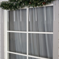 Гирлянда &laquo;Сосульки&raquo; 2.5 &times; 0.3 м, IP65, прозрачная нить, 192 LED, свечение мульти с эффектом стекания, 12 В