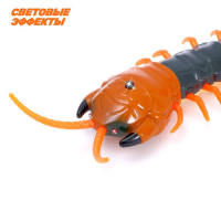 Животное радиоуправляемое «Сороконожка», работает от аккумулятора, свет, МИКС Животное радиоуправляемое «Сороконожка», работает от аккумулятора, свет, МИКС