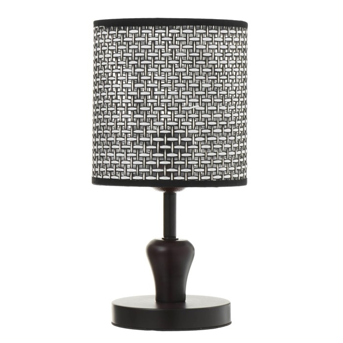Настольная лампа "Тирел" Е27 40Вт черный 16х16х30 см RISALUX