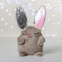 Мягкая игрушка &laquo;Зайка Мила&raquo;, с пайетками, 16х8х17 см