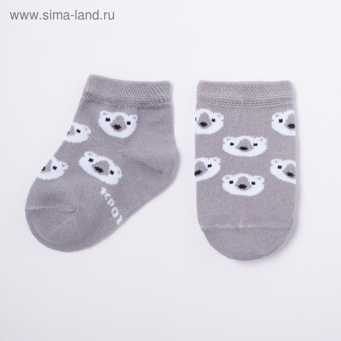 Набор носков Крошка Я &laquo;Мишка&raquo;, 2 пары, 8-10 см