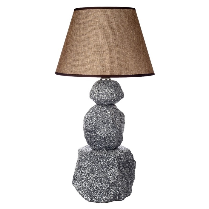 Настольная лампа Стоун Е14 40Вт серый 30х30х58 см RISALUX