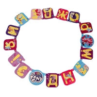 Гирлянда &laquo;Мой маленький пони. С днём рождения!&raquo;, размер 210 &times; 13 см