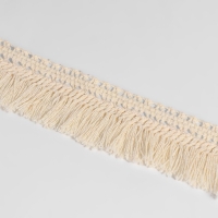 Тесьма декоративная &laquo;Бахрома&raquo;, 35 мм, 10 &plusmn; 1 м, цвет бежевый