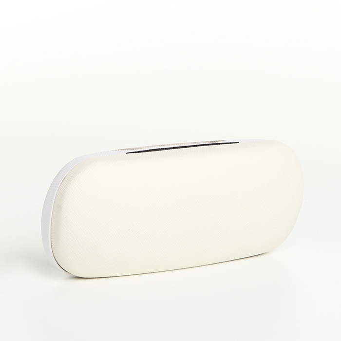 Футляр для очков на хлопушке, длина 16 см, цвет белый Футляр для очков на хлопушке, длина 16 см, цвет белый