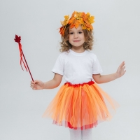 Карнавальный набор &laquo;Осенняя муза&raquo;: юбка, венок, палочка