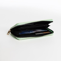 Кошелёк женский на молнии, цвет зелёный Кошелёк женский на молнии, цвет зелёный