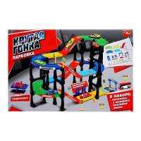 Гараж «Мегапаркинг», 3 металлические машины, аксессуары Гараж «Мегапаркинг», 3 металлические машины, аксессуары