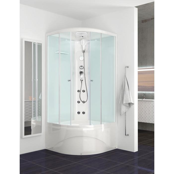 Душевая кабина DOMANI-Spa Delight 99, поддон 45 см, белые стенки, матированная, 90х90 Душевая кабина DOMANI-Spa Delight 99, поддон 45 см, белые стенки, матированная, 90х90