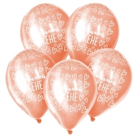 Воздушный шар латексный 12" &laquo;Любимой жене&raquo;, пастель, цвет розовый, 15 шт.