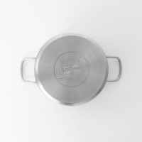 Кастрюля из нержавеющей стали Hanna Knövell с крышкой, 3 л, d=20 см, h=9,5 см, толщина стенки 0,6 мм, индукция Кастрюля из нержавеющей стали Hanna Knövell с крышкой, 3 л, d=20 см, h=9,5 см, толщина стенки 0,6 мм, индукция