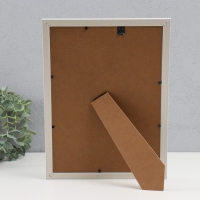 Фоторамка пластик формат А4 "Сечение волн" белая 32,3х23,6х1 см