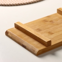 Блюдо для подачи Доляна Striata, 24&times;15&times;3 см, бамбук