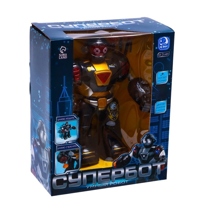 Робот «Супербот», световые и звуковые эффекты, работает от батареек, цвет золотой Робот «Супербот», световые и звуковые эффекты, работает от батареек, цвет золотой