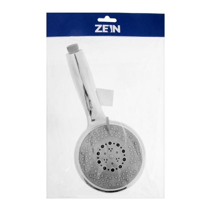 Душевая лейка ZEIN Z0505, пластик, большая, 5 режимов, хром Душевая лейка ZEIN Z0505, пластик, большая, 5 режимов, хром