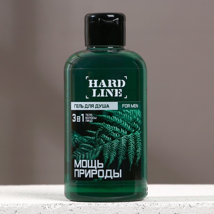Гель для душа 3в1 &laquo;Мощь природы&raquo;, 300 мл, аромат мужского парфюма, HARD LINE