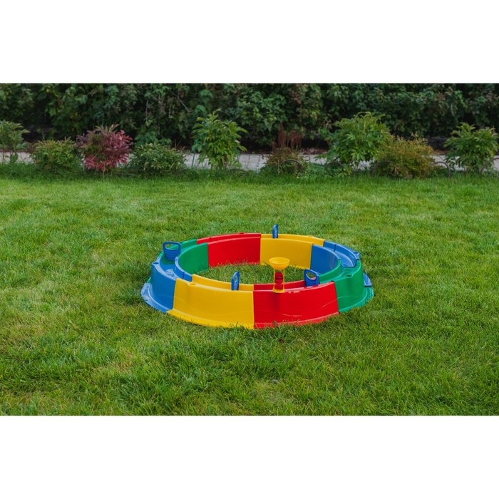 Песочница детская пластиковая, 136 &times; 136 &times; 18 см, с набором для игр, &laquo;Туба-Дуба&raquo;