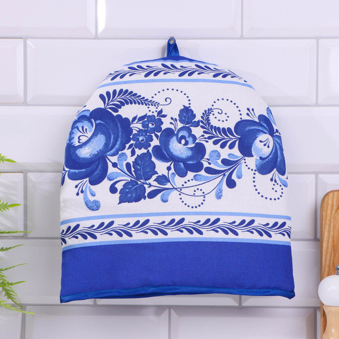 Грелка на чайник &laquo;Колпак&raquo;, гжель