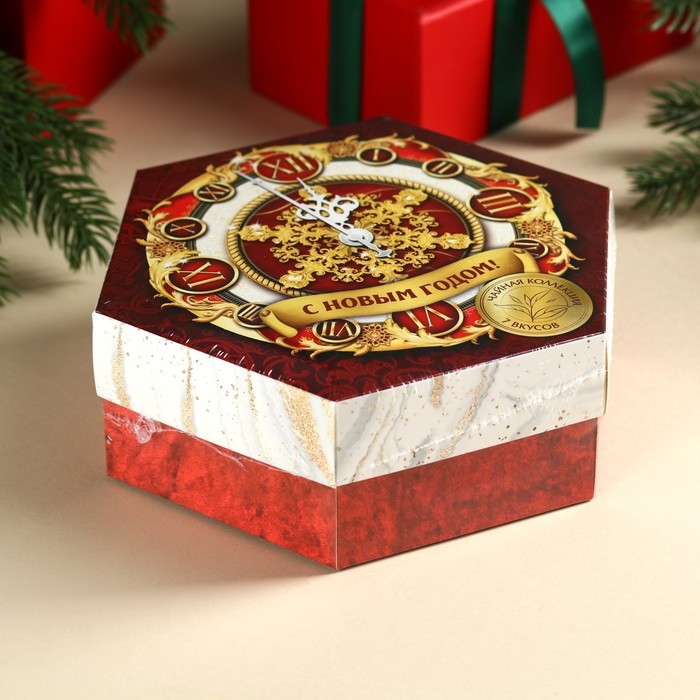 Новый год! Чайная коллекция &laquo;Новогодние часы&raquo; ассорти, 75,6 г (42 пакетика х 1,8 г).