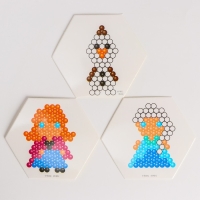 Аквамозаика с декорациями &laquo;Холодное сердце&raquo;, 3 фигурки, 300 шариков