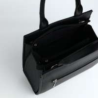 Сумка женская TEXTURA, тоут, средний размер, цвет чёрный Сумка женская TEXTURA, тоут, средний размер, цвет чёрный