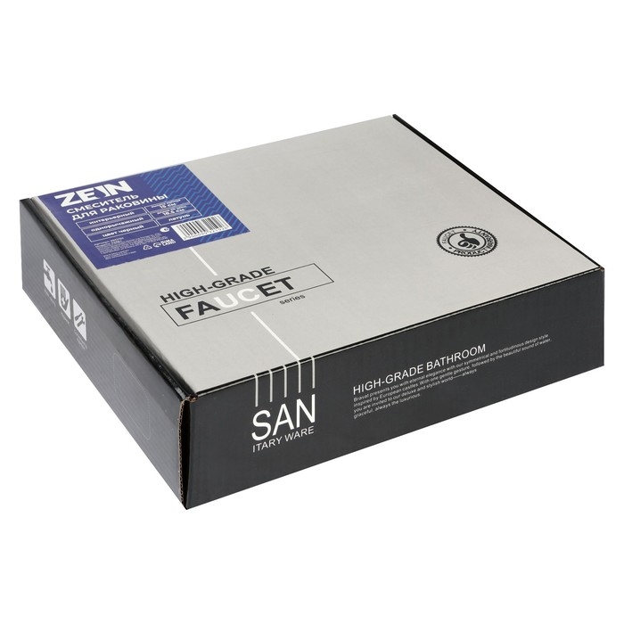 Смеситель для раковины ZEIN Z3884, однорычажный, интерьерный, высота 15 см, латунь, черный Смеситель для раковины ZEIN Z3884, однорычажный, интерьерный, высота 15 см, латунь, черный