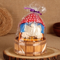 Оберег-копилка "Дом - полная чаша", 22 х 17 см, микс Оберег-копилка "Дом - полная чаша", 22 х 17 см, микс