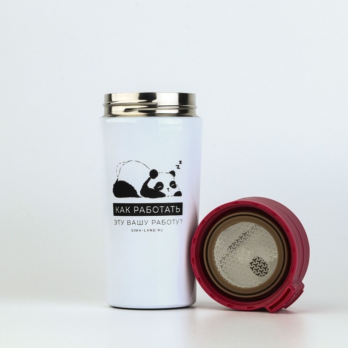 Термостакан с кнопкой Термостакан с кнопкой "Мишка", 350 мл