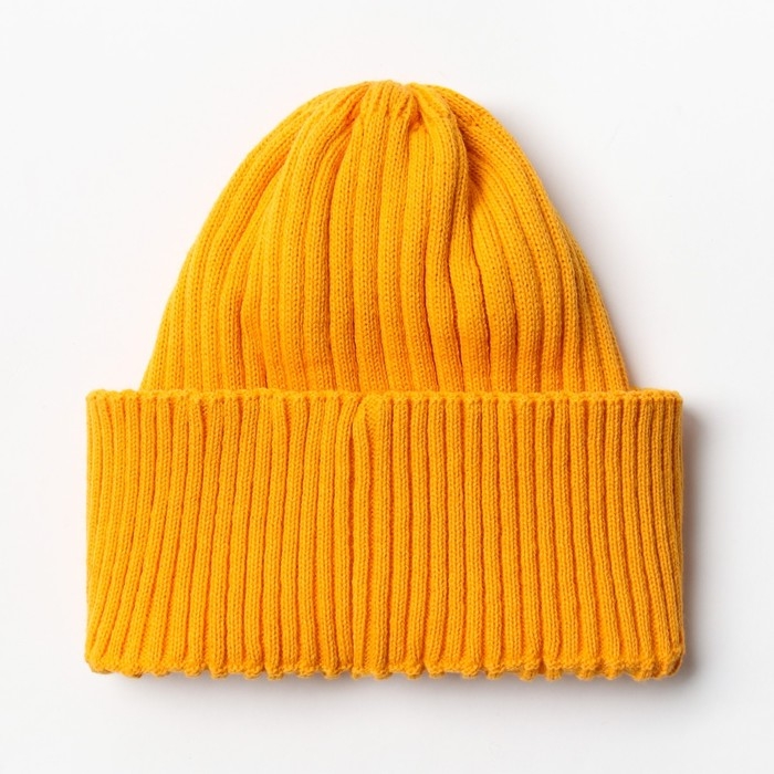 Шапка женская MINAKU Шапка женская MINAKU "Бини" цвет горчица, размер 56-58