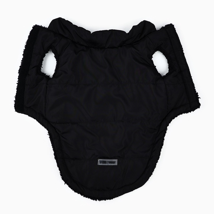 Одежда для собак. Куртка зимняя &laquo;Тёплая зима&raquo;, чёрная, размер XL