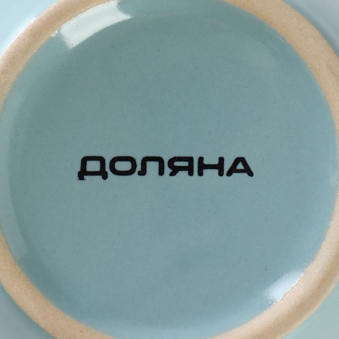 Кружка керамическая Доляна &laquo;Марион&raquo;, 340 мл, цвет голубой