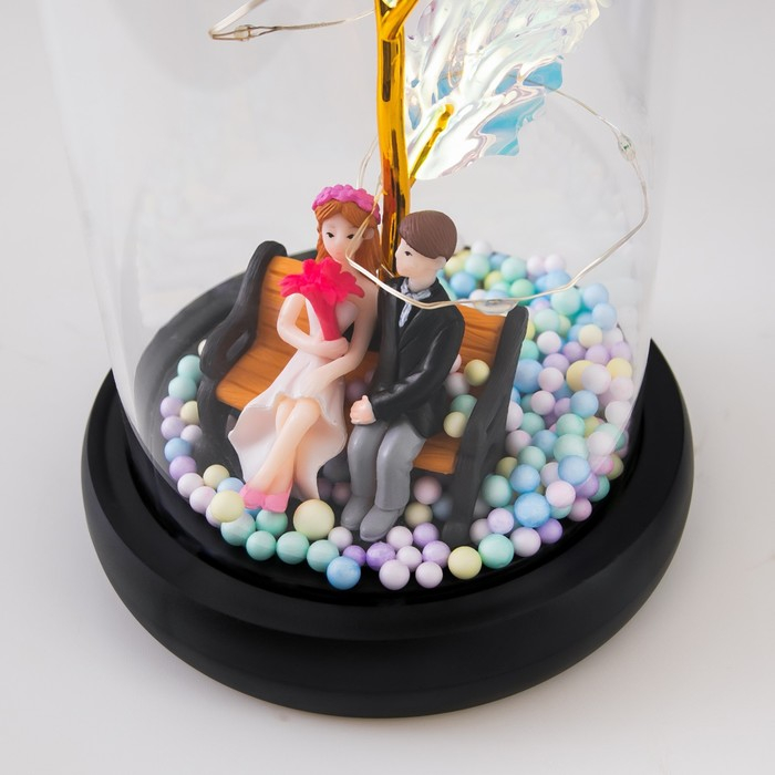 Ночник колба Ночник колба "Счастливый день" LED от батареек 3хААА 11х11х21,5 см RISALUX