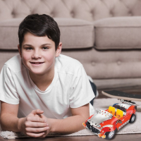 Конструктор металлический «Спортмобиль», 4 в 1, 226 деталей Конструктор металлический «Спортмобиль», 4 в 1, 226 деталей