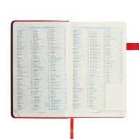 Ежедневник недатированный А5, 136 листов PREMIER, твёрдая обложка, искусственная кожа, ляссе, магнитный хлястик, бежевый блок 70 г/м2, красный