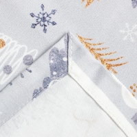 Набор салфеток с декорат. кольцами "Let it snow" 40х40 см - 2 шт, 100% хл, саржа 190гр/м2 Набор салфеток с декорат. кольцами "Let it snow" 40х40 см - 2 шт, 100% хл, саржа 190гр/м2
