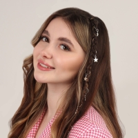 Пирсинг для волос «Звезда», 2,8 × 1,3 см, 10 шт, цвет серебристый Пирсинг для волос «Звезда», 2,8 × 1,3 см, 10 шт, цвет серебристый