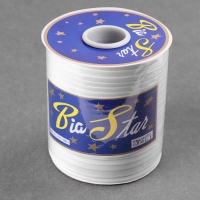 Косая бейка атласная, 15 мм × 132 м, цвет белый F101 Косая бейка атласная, 15 мм × 132 м, цвет белый F101