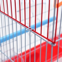 Клетка для птиц укомплектованная Bd-1/4f, 30 х 23 х 39 см, красная Клетка для птиц укомплектованная Bd-1/4f, 30 х 23 х 39 см, красная