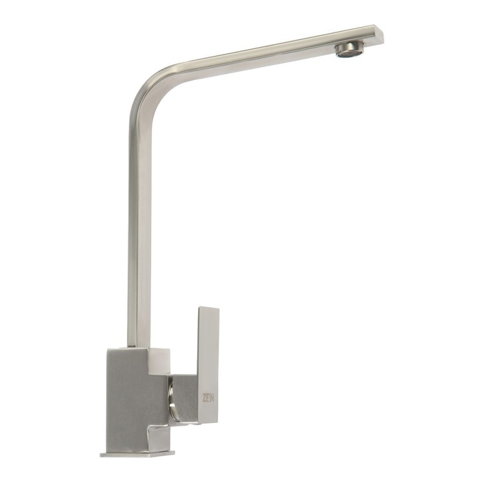 Смеситель для кухни ZEIN, квадратный, картридж 35 мм, нержавеющая сталь, сатин Смеситель для кухни ZEIN, квадратный, картридж 35 мм, нержавеющая сталь, сатин