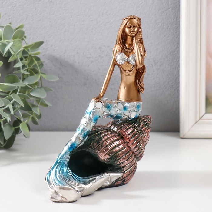 Сувенир полистоун Сувенир полистоун "Русалка на ракушке" МИКС 14х8,3х18 см