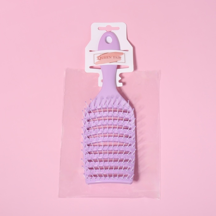 Расчёска массажная, широкая, вентилируемая, 7,5 × 23 см, цвет МИКС Расчёска массажная, широкая, вентилируемая, 7,5 × 23 см, цвет МИКС