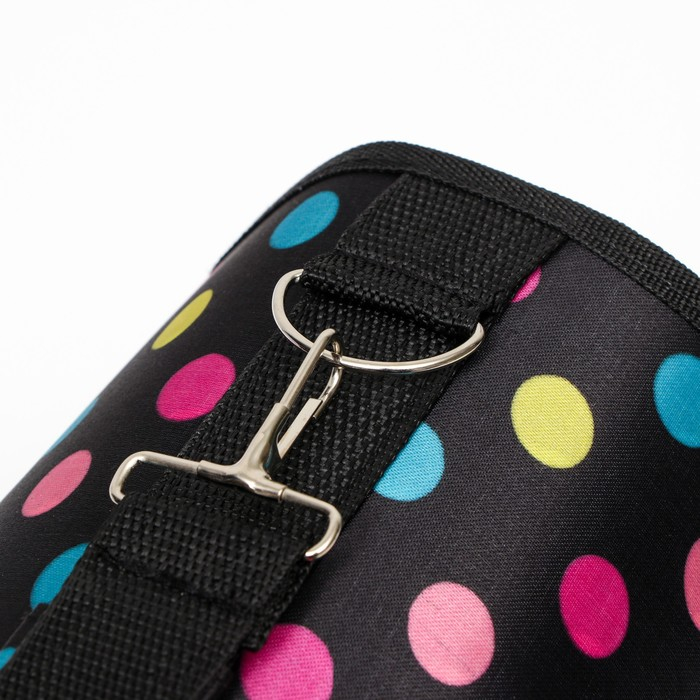 Сумка - переноска для животных Сумка - переноска для животных "Горошек", чёрная, размер S, 37,5 х 17 х 22 см