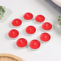 Набор чайных свечей ароматизированных "Пион", 10гр, 9штук Набор чайных свечей ароматизированных "Пион", 10гр, 9штук