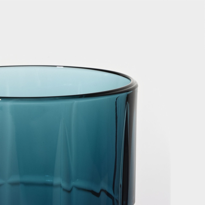 Стакан высокий стеклянный &laquo;Даллас&raquo;, 380 мл, цвет лондон топаз