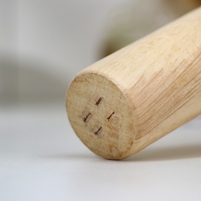 Толкушка &laquo;Картофелемялка&raquo;, 24,5&times;4,5 см, диаметр рабочей части 3,5 см, бук