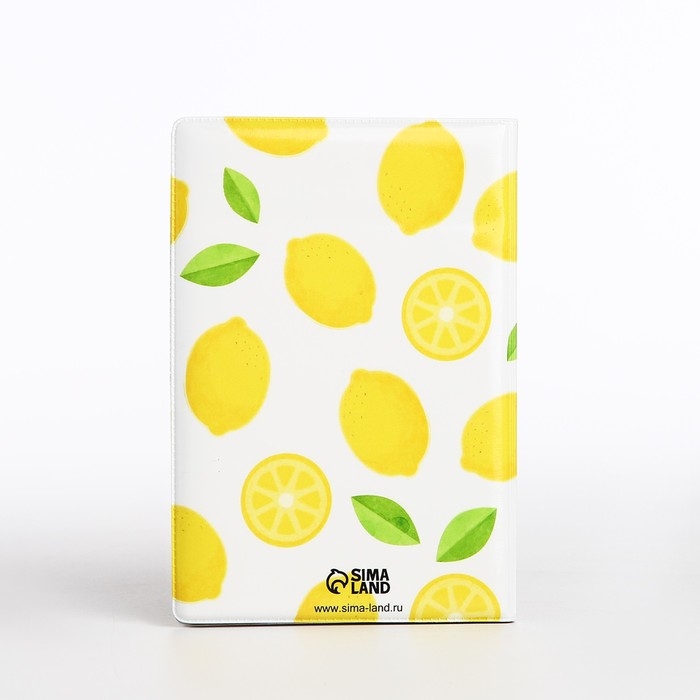 Обложка для паспорта, цвет белый/жёлтый Обложка для паспорта, цвет белый/жёлтый