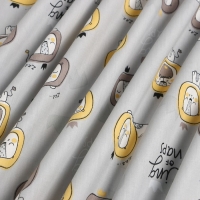 Ткань напечатанная "Лев" ш.160 см, сатин, 100% хлопок