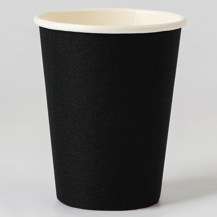 Стаканы бумажные, 6 шт., цвет чёрный Стаканы бумажные, 6 шт., цвет чёрный